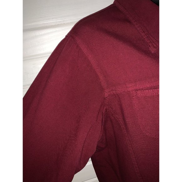 Phoenix Conexion USA Sz XL ART to WEAR Hand Painted Burgundy Red Jacket EUC - Picture 5 of 9